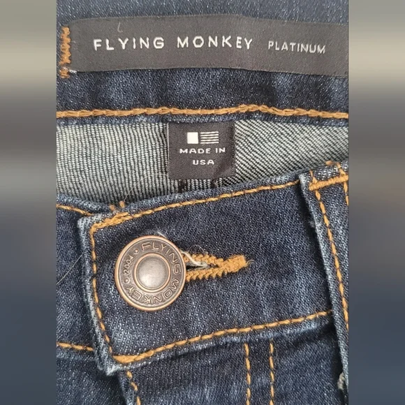 Flying Monkey Blue Jeans with Classic Indigo Hue - Picture 2 of 6